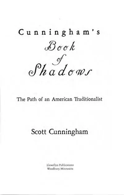 Cunningham's Book of Shadows: The Path of an American Traditionalist — dewey-133