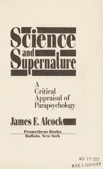 Science and Supernature — dewey-133