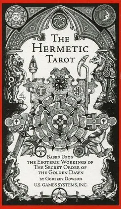 The Hermetic Tarot: Secrets of the Golden Dawn, Esoteric Symbolism, Kabbalistic Tree of Life, Astrological Correspondences, 78 Tarot Cards — dewey-133